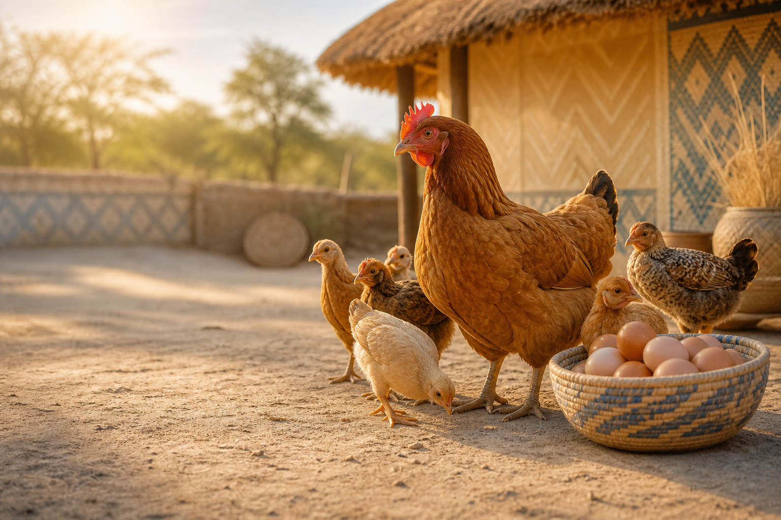 Chickens representing poultry donations